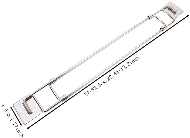 문짝지그 냉장고 동 브래킷 고정 조절식 바 로드 안정화 용 보관 액세서리, 01 하얀색