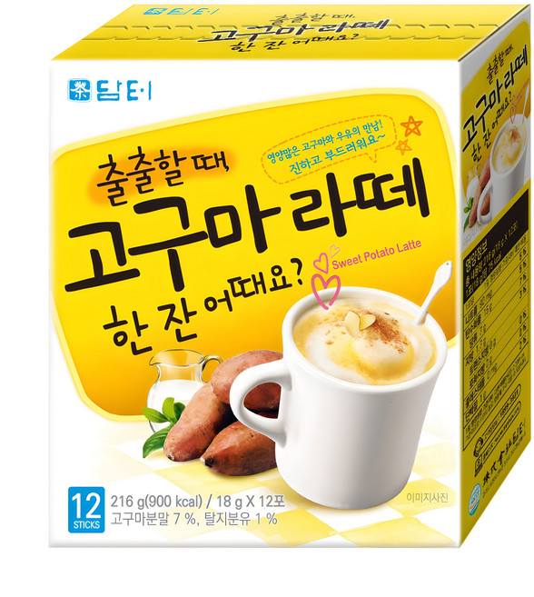 담터 고구마라떼 분말, 18g, 12개입, 1개