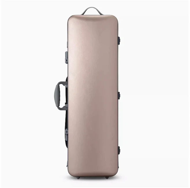 CHRISTINA 바이올린 케이스 4/4-3/4 사이즈 조절 가능 새로운 합성 PC 소재 견고하고 내구성이 뛰어, 01 빠른, 06 Rose Gold