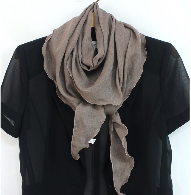 로튼 국내제작 삼각 무지 스카프 머플러 면 심플 우아함 봄 스카프 여성 남성