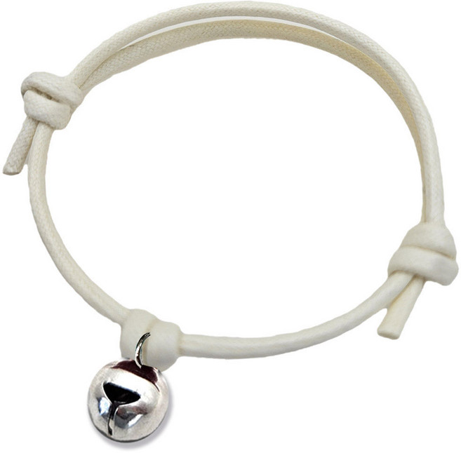 아츠플로우 녹슬지 않는 써지컬방울 고양이 강아지 목걸이, 1개, 30.아이보리줄