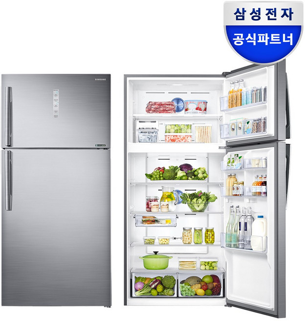 삼성 일반 냉장고 대용량 600 리터, 리파인드 이녹스 실버, 615L