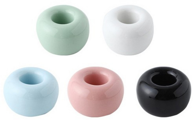 MEO 도자기 칫솔꽂이 5종 세트, 혼합색상, 1세트