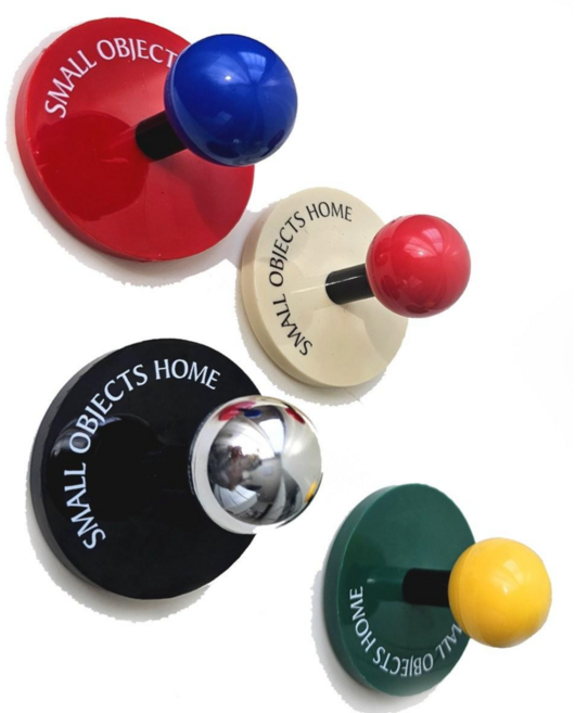 유일리 인테리어 벽걸이 후크 4종세트, 1세트, 레드+노랑+블루+실버