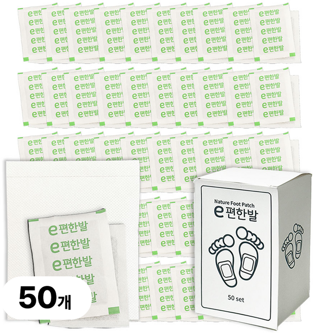 감성리빙 e편한 발바닥 패치 발패치 대용량, 50개