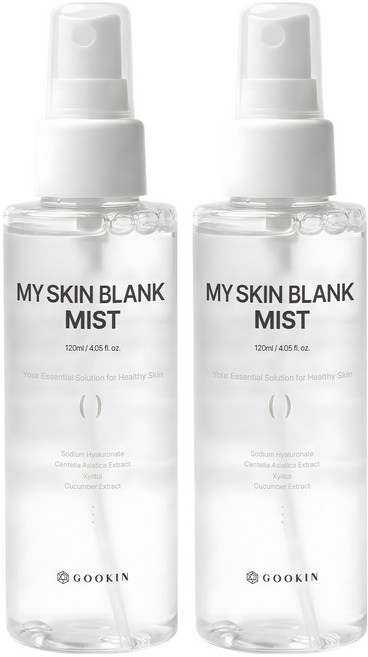 구킨 마이 스킨 블랭크 쿨링 진정 보습 열감완화 저자극 미스트, 2개, 120ml