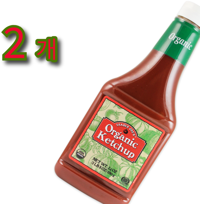 트레이더조 오가닉 캐첩, 2개, 680g