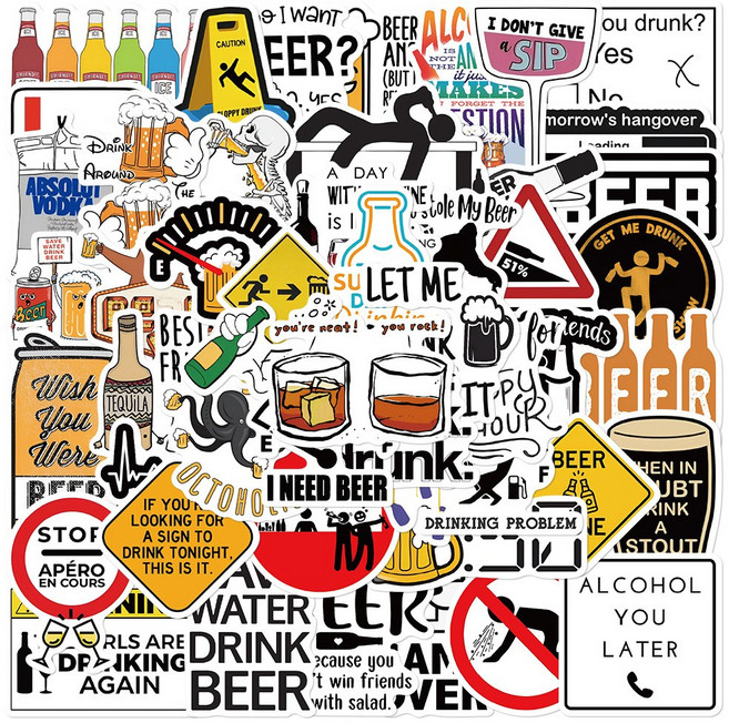 잇x디자인 노트북 캐리어 아이폰 리무버블 스티커, 1세트, 아이니드비어50