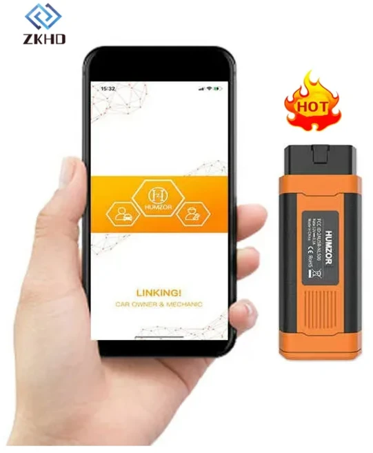 HUMZOR S716 OBD2 스캐너 자동차 ABS/DPF/SAS/오일 재설정 진단 도구 지원 17 개 언어, 01 OBD, 01 No Screen