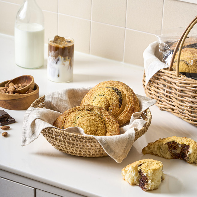 신세계푸드 밀크앤허니 초코 아몬드 데니쉬 8개 세트, 85g