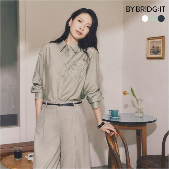 [바이브리짓] 26SS 로에 자수레이스 블라우스 3종