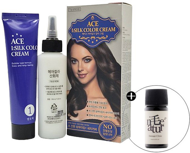 두피에 묻지 않는 NO 암모니아 NO 중금속 뽕잎 새치커버 염색약, 1개, 3N 암갈색