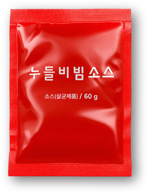 만능비빔소스 두부면 쫄면소스 소포장 간편소스, 20개, 60g