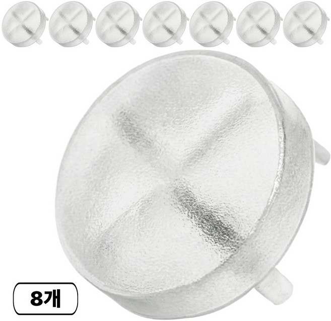 디어쿼츠 콘센트 가리개 커버 마개 안전커버, clear, 8개