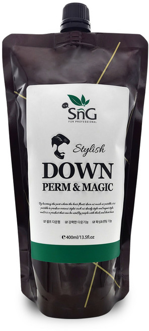 SnG 스타일리쉬 다운펌 엔 매직 셀프다운펌 셀프 스트레이트매직 400ml, 1개