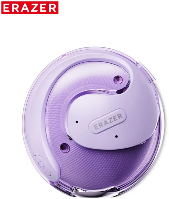 Erazer X15 Pro 오픈 블루투스 이어폰 OWS 스포츠 무선 헤드폰 EarHooks TWS 이어 버드 마이크가있는 방수, 01 purple