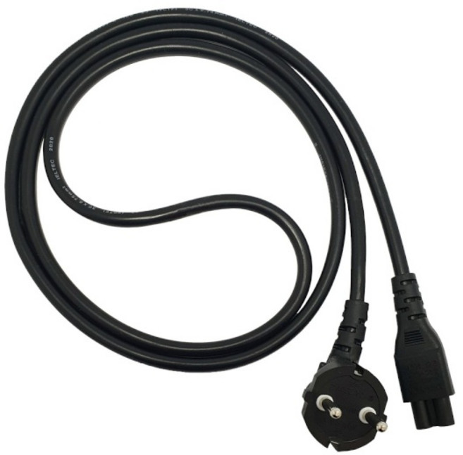 (신성전기산업) 국산 크로바 3구 전원 파워케이블 AC 220V (블랙/벌크/0.5m), 1개