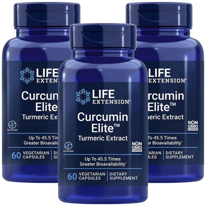 라이프익스텐션 커큐민 엘리트 베지테리언 캡슐, 60정, 3개 - 쿠팡