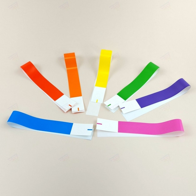 방수종이 입장 팔찌 밴드 워터파크 클럽 콘서트 워터밤 입장권 손목 띠 단체 구별 공연 축제 행사 인원, D_그린