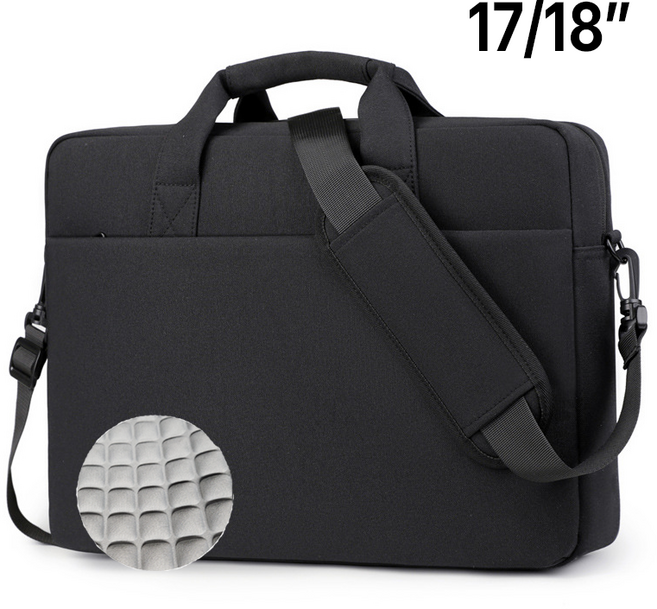 온니아 올인원 남성 게이밍 대형 고급 노트북가방 17인치 18인치 숄더 크로스백, 블랙