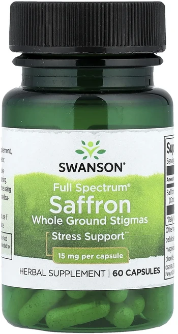 헁복하고 건강하세요 Swanson Full Spectrum® 사프란 15mg 캡슐 60정 늘 챙기셔야합니다, SwansonFullSpectrum사프란15mg캡슐60, 1개 - 쿠팡