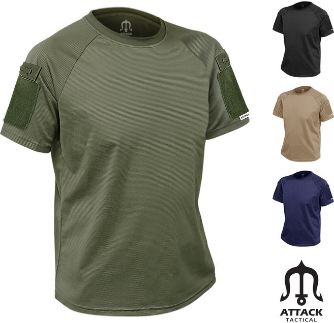 어택존 택티컬 티셔츠 국내생산 폴로 넥카라 컴뱃 밀리터리 바이크 군인 로카 전술 특전 소방 경호원 반팔티