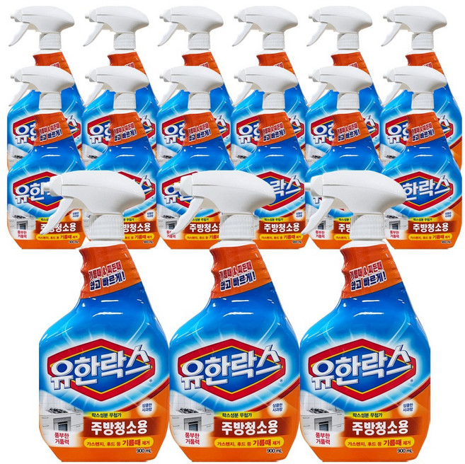유한락스 주방청소용, 900ml, 15개