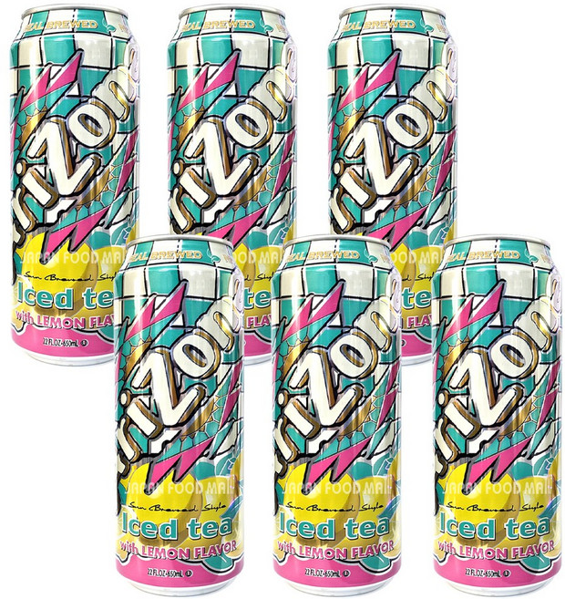 [쿨앤드몰] 아리조나 아이스티 레몬 650ml, 6개