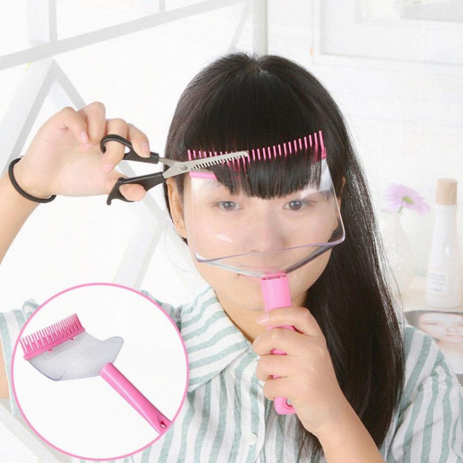 가정용 헤어 앞머리가위 수평맞춤 커트도구 스타일, 1개, 상세페이지 참조