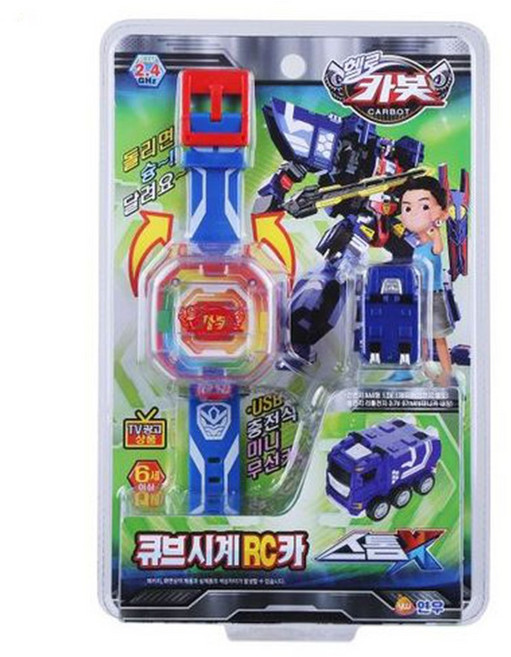 헬로카봇 큐브시계 RC카, 스톰X, 혼합색상, 1개