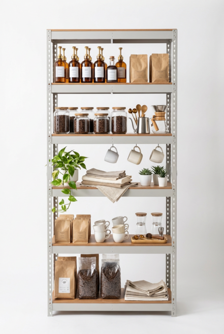 스피드랙 W900~1200 철제선반 무볼트 조립식 틈새선반 주방선반 다용도실선반 수납선반 가정용 창고, 화이트, 6단