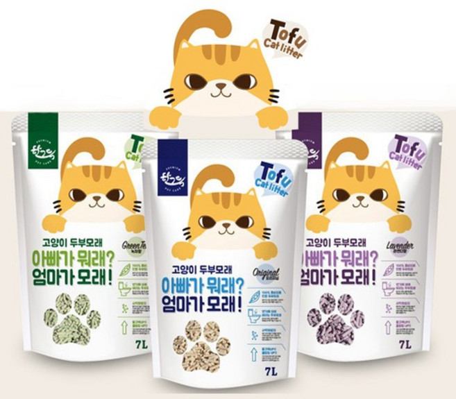 고양이 두부모래 7L 한그득 아빠가뭐래 엄마가모래, 1개