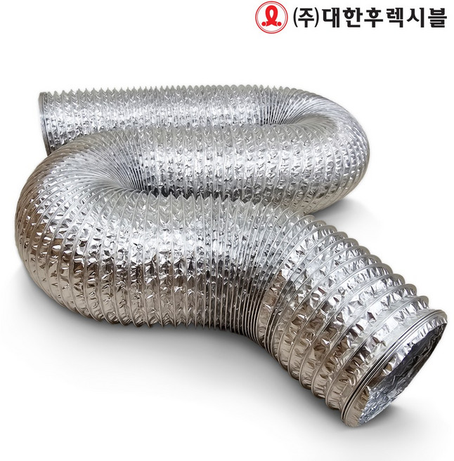 국내산 업소용 고기집 후드용 자바라 닥트자바라 105파이 3가지색상 닥트호스 주름관, 은색, 1개