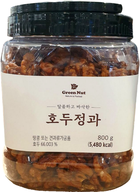 코스트코 호두정과 그린너트 그린넛호두정과 호두 영양간식, 1박스, 800g