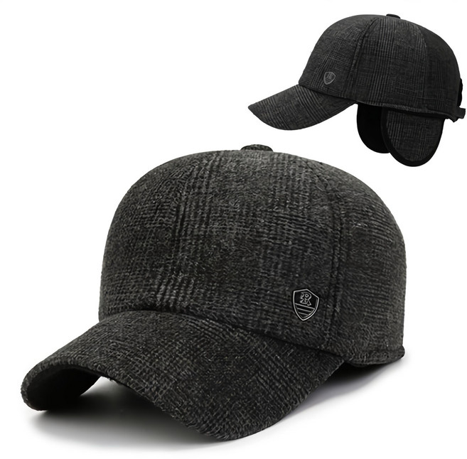 RTXSPORTS 귀마개모자 남성 중년 겨울 귀달이모자 귀마개+모자 일체형