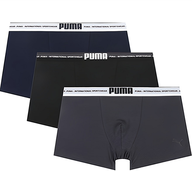 푸마바디웨어 코튼 드로즈 3종 세트