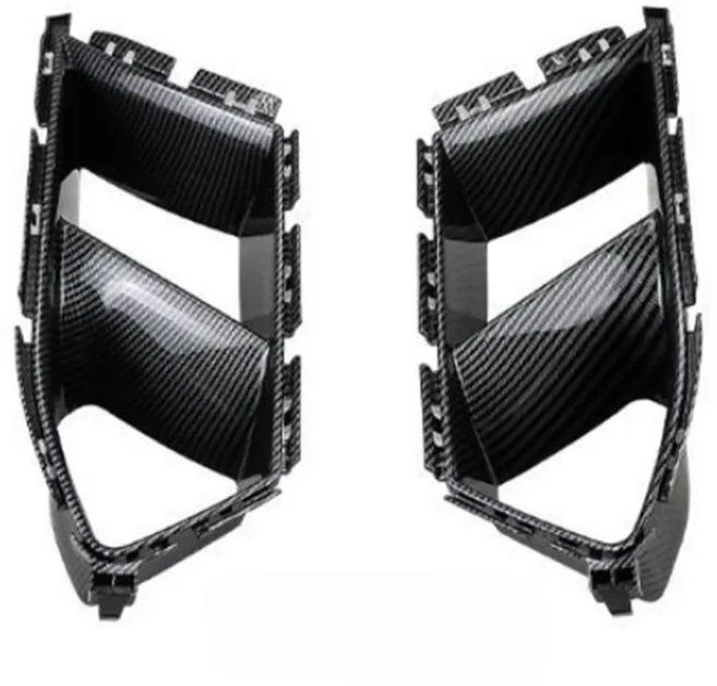 BMW M3 G82 2021-2025 에어 벤트 트림용 자동차 앞 범퍼 안개등 프레임 커버, 02 carbonfiber