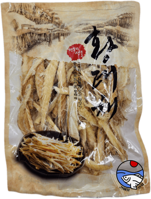 무첨가 100% 명태 자연건조 황금빛 황태채, 1개, 800g