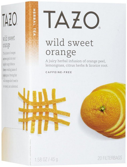 Tazo 와일드 스위트 오렌지 허브 티 티백 20개입 1개, 1g