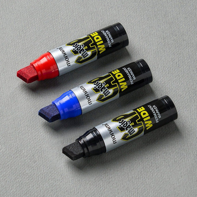 모나미 매직캡 와이드 굵은촉 13mm 1자루, 검정, 5개