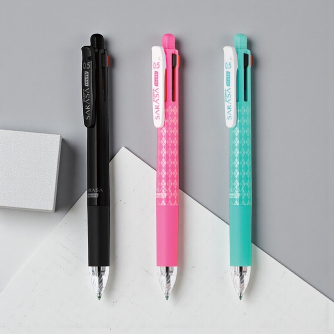 제브라 사라사 멀티 0.5 (4색+샤프) 멀티펜, 2개, 블랙