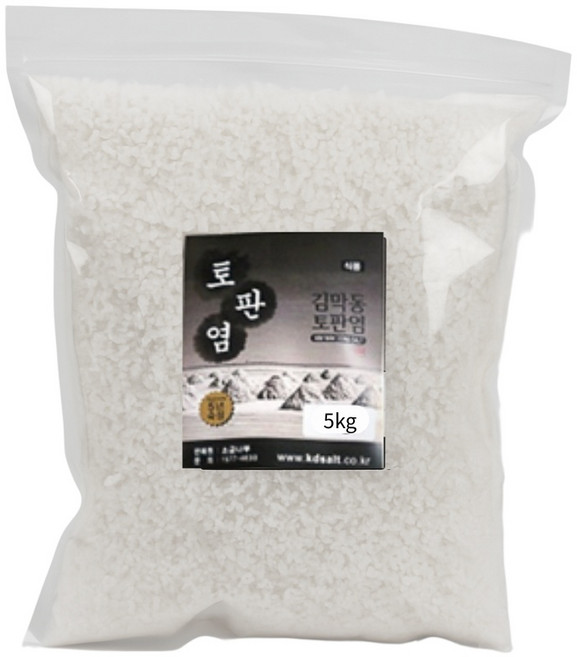 김막동 토판염 간수뺀 굵은천일염 바베큐 미네랄소금 5kg, 1개