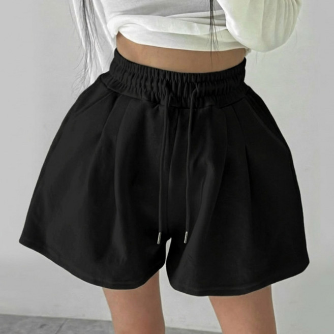 마이쏭 여성 하이웨스트 트레이닝팬츠 여름바지 에딧핀턱와이드반바지