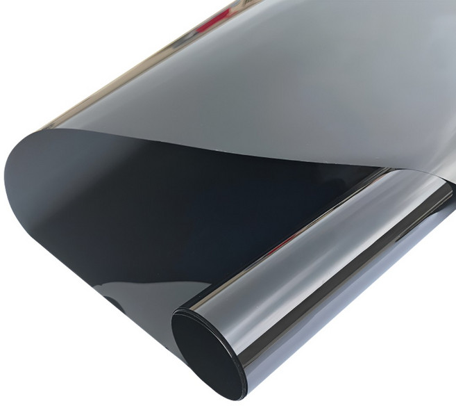 닥터쇼닝 유리창 자외선차단 물로만붙이는 단열필름 사생활보호 썬팅지 거울형 반사필름 셀프시공 시트지, 블랙