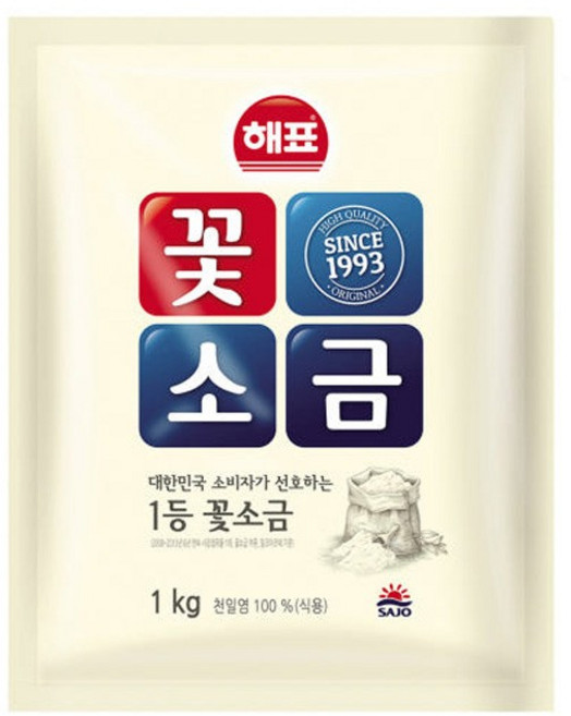 사조해표 꽃소금 1kg X 5개