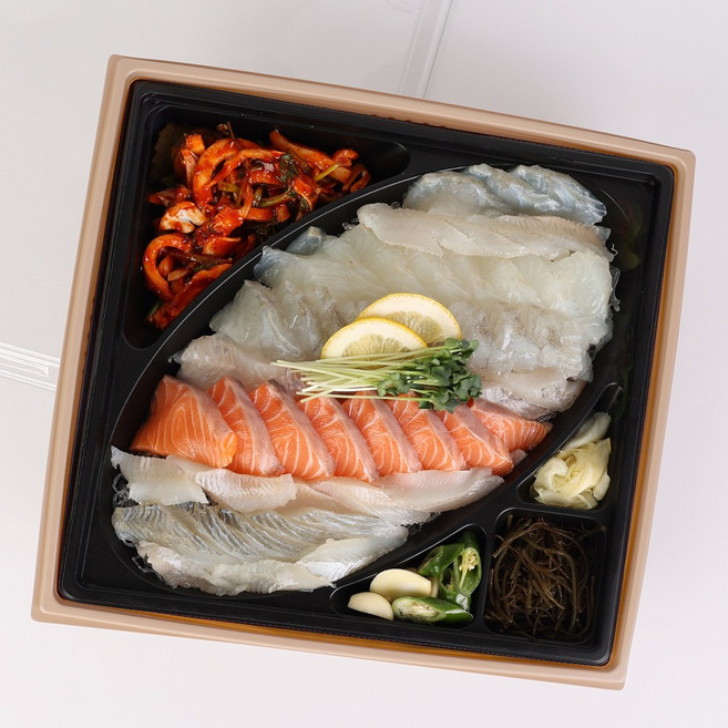 명품 도시락 3호 세트 (외피PP 평뚜껑) 도시락 외피 일회용 도시락 덮밥 샌드위치 배달 포장박스, 1박스, 50세트