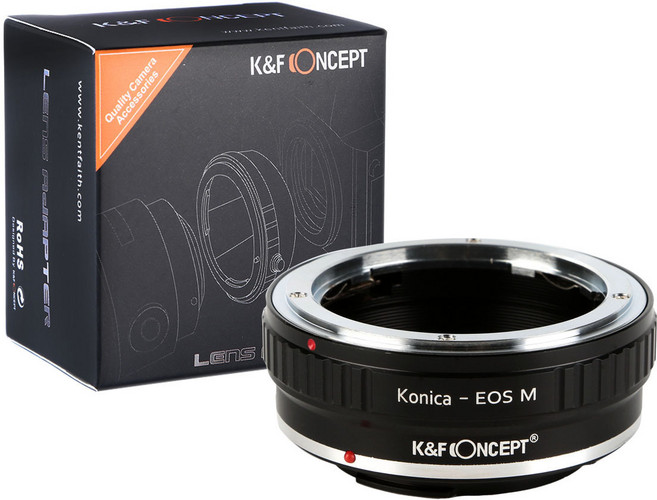 KnF Concept AR-EOS M 렌즈변환 어댑터 코니카 AR 렌즈 > 캐논 EM 바디 - Konica AR Lens to Canon EOS-M adapter, 1개