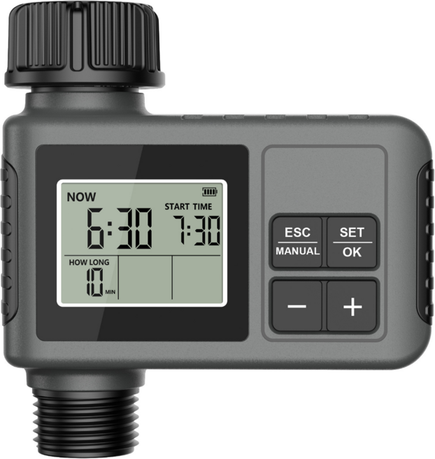 리녹 자동 관수 타이머 수도 타이머 디지털 물주기 자동 급수기 정원 베란다 화분 물관리, 단일, 1개