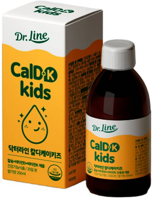 닥터라인 칼디케이키즈 유소아 액상 칼슘비타민 25일분, 1개, 250ml