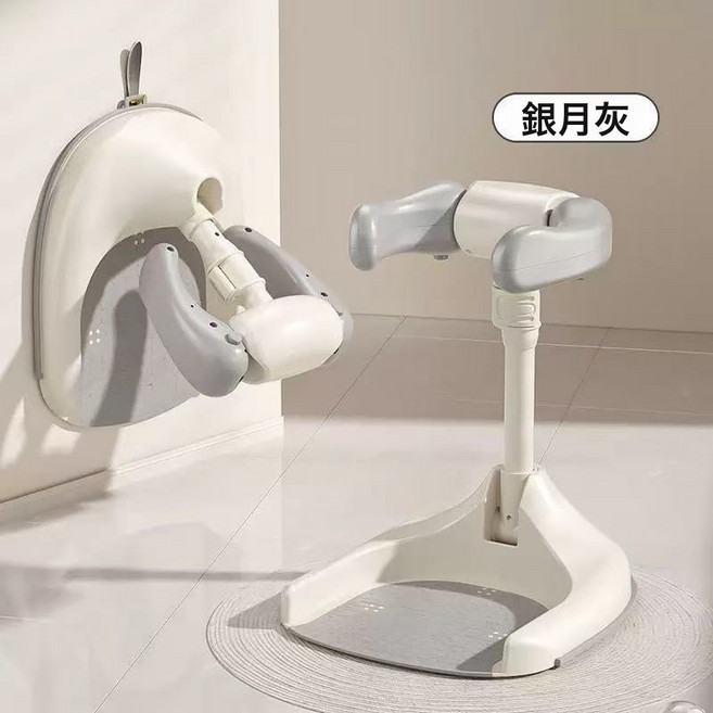 寶寶站立洗澡神器嬰幼兒漂沐浴架寶寶洗屁屁神器幼兒洗澡架嬰兒用, 1個, 灰色:34*13*39.5